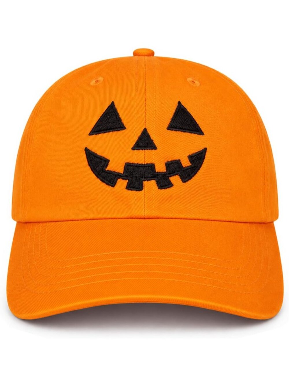 Unisex Halloween Orange Rucker Hat Adjustable Sportswear Distressed Baseball Cap